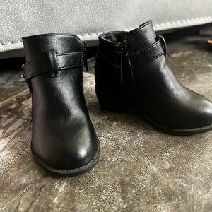 Black Booties Toddler Size 4